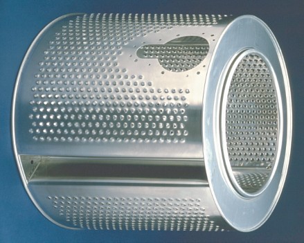 Perforation from RMIG used for washing machine drum